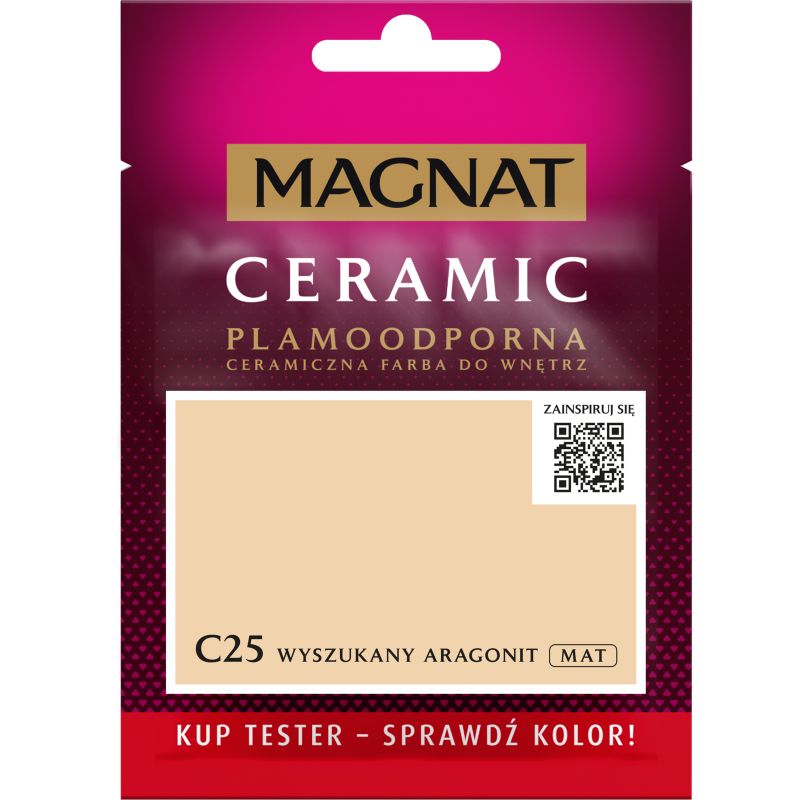 Tester maling Magnat Ceramic C25 udsøgt aragonit 0,03 l