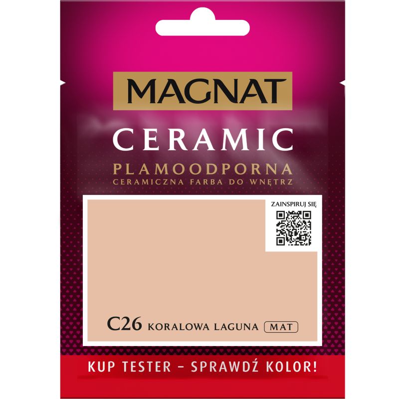 Tester maling Magnat Ceramic C26 koral lagune 0,03 l