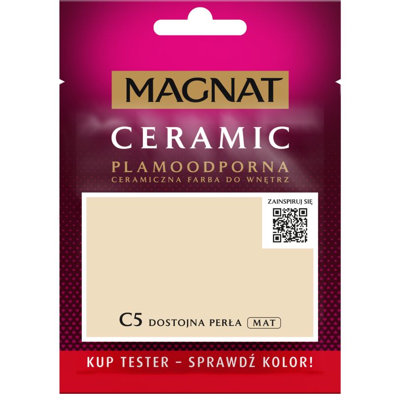 Tester maling Magnat Ceramic C5 ædel perle 0,03 l