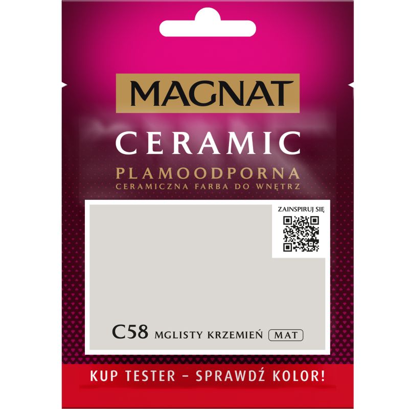 Tester maling Magnat Ceramic C58 tåget flint 0,03 l