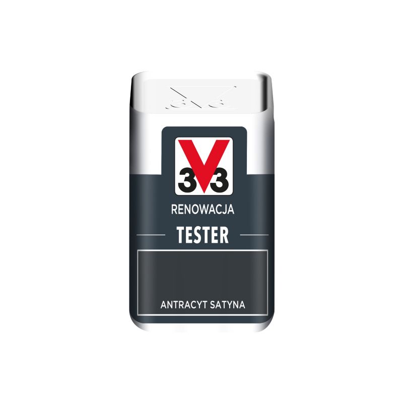 V33 renoveringsmaling tester antracit satin 0,05 l