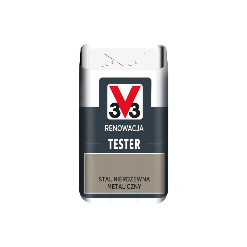 Tester til renoveringsmaling V33 rustfrit stål 0,05 l