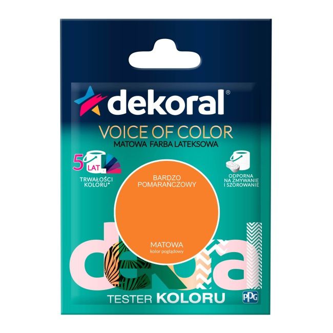 Dekoral Voice of Color meget orange farvetest 0,05 l