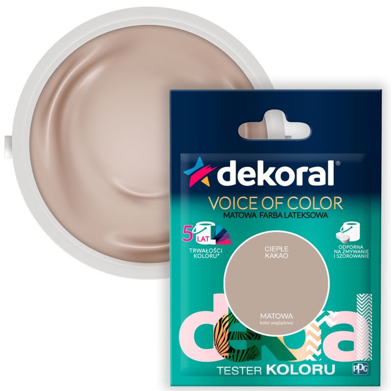Testerfarve Dekoral Voice of Color varm kakao 0,05 l