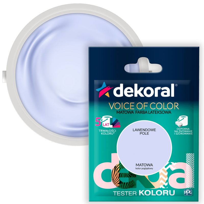 Testerfarve Dekoral Voice of Color lavendelmark 0,05 l