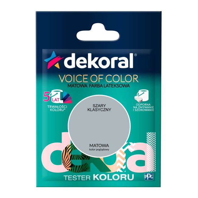Testerfarve Dekoral Voice of Color klassisk grå 0,05 l