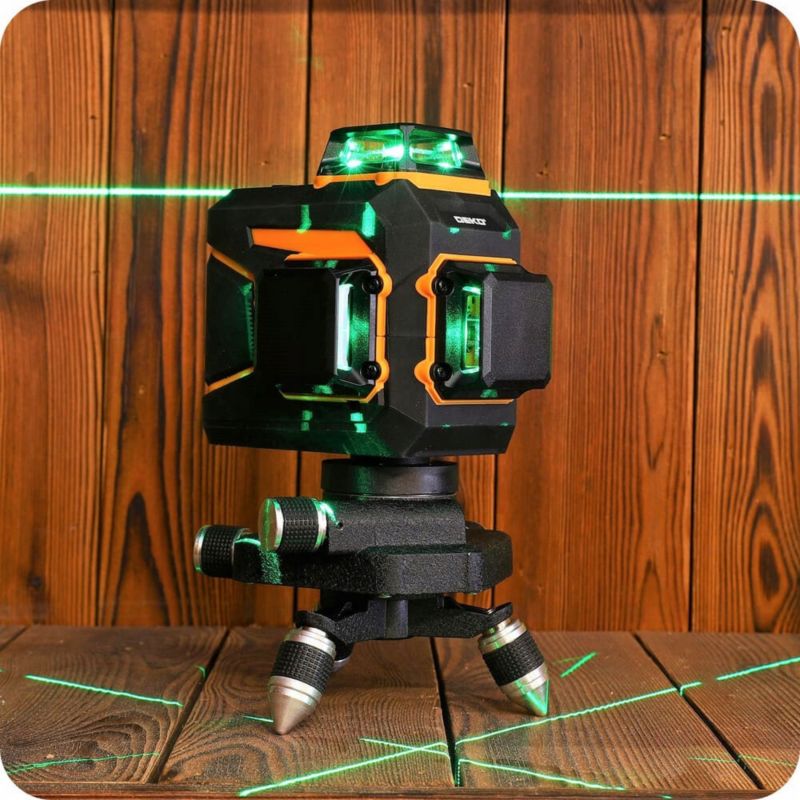 DEKO mini tripod med roterende base til laser- og vaterpaslaser, 1 stk.