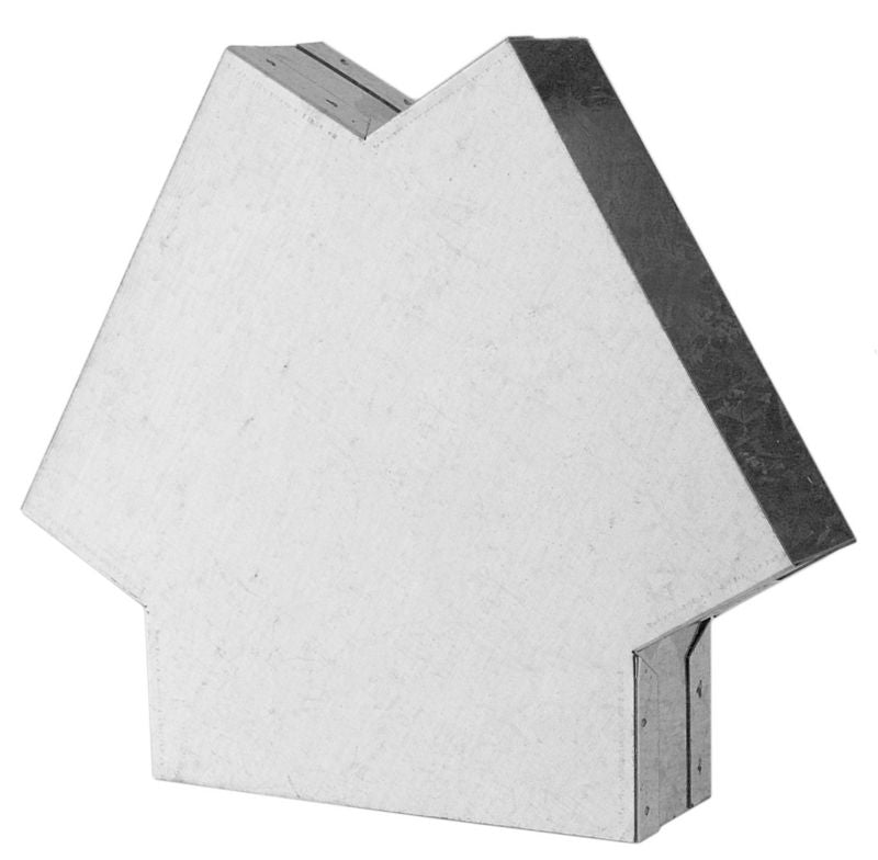 Darco 120° T-stykke 150/50 mm, galvaniseret