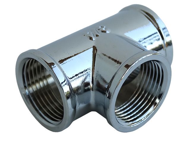 3/4" trippelrør i krom