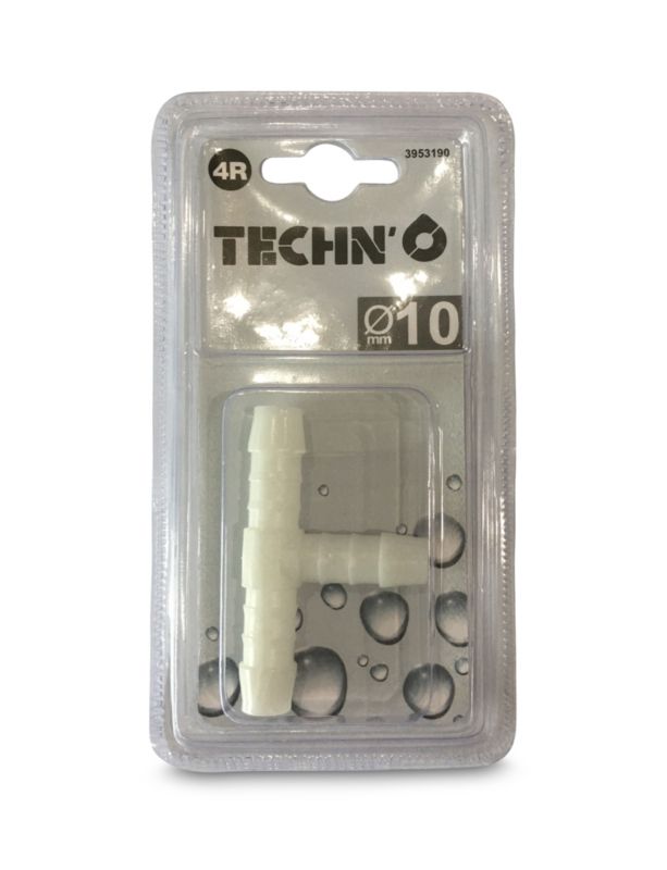 Trippeltilslutning til 10 mm haveslanger i hvid