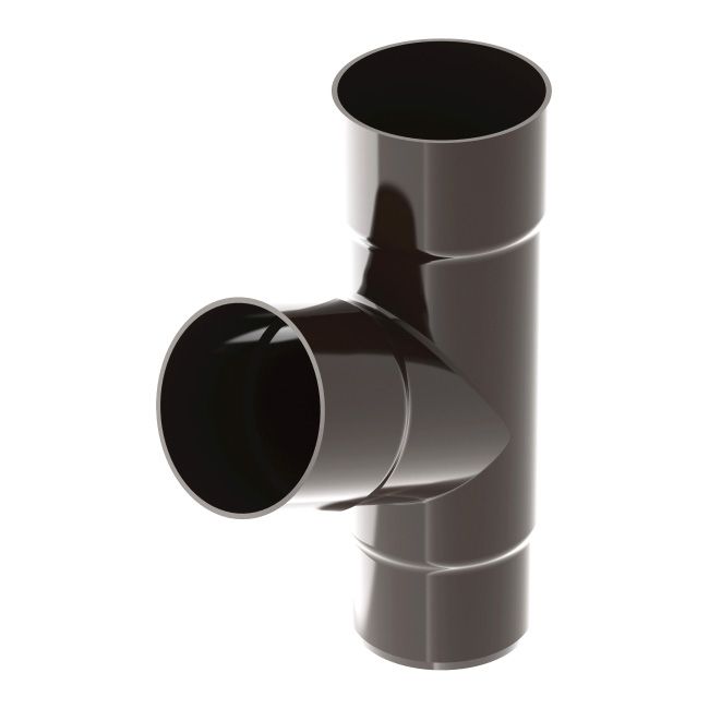 Ocean T-stykke 90 x 90 x 90 mm i brun