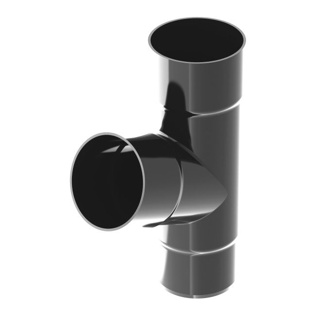 Ocean 90 x 90 x 90 mm grafitfarvet PVC-t-rør