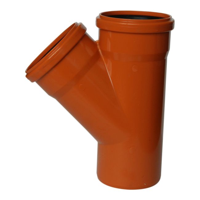 PVC-kobling Pipelife 45° 110 / 110 mm