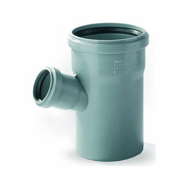 Pipelife 67° trerørs-kobling 110 x 50 mm