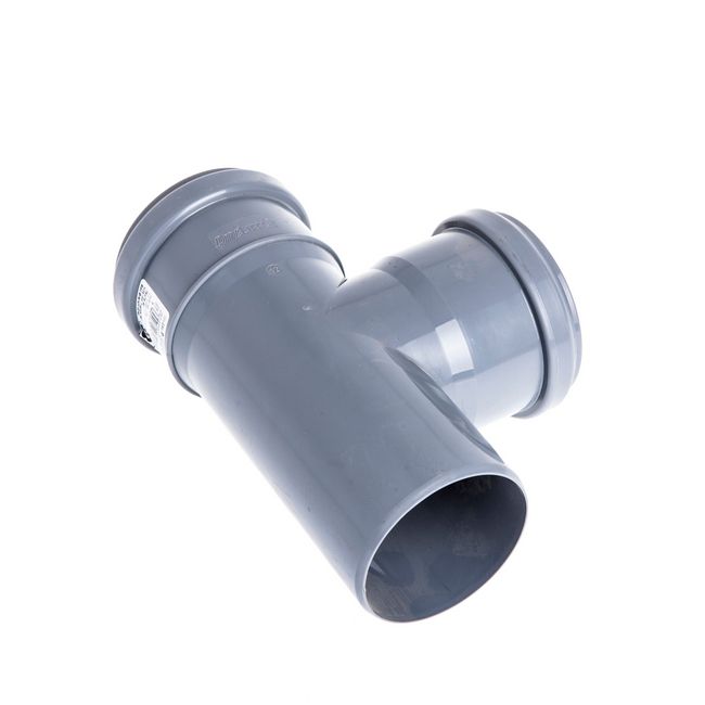 Pipelife 90° T-stykke 75 / 50 mm