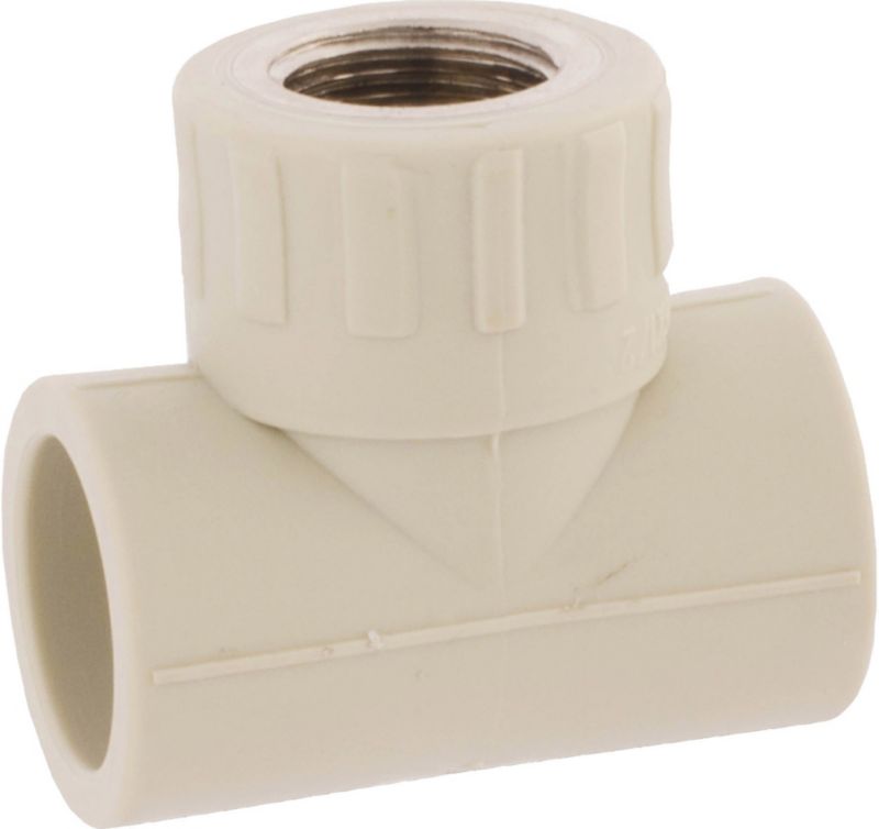 PP-R trippel med indvendigt gevind 25 mm x 3/4" fra Idmar