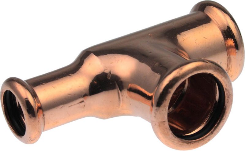 KAN-therm reduktions-T-stykke 18 x 15 x 18 mm til vand