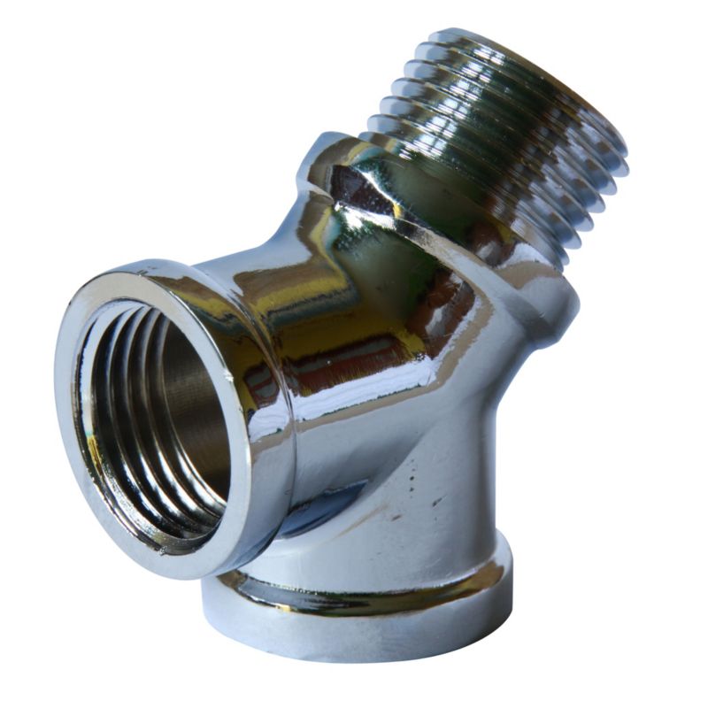 Y-formet rørkobling GWZW 1/2'' krom