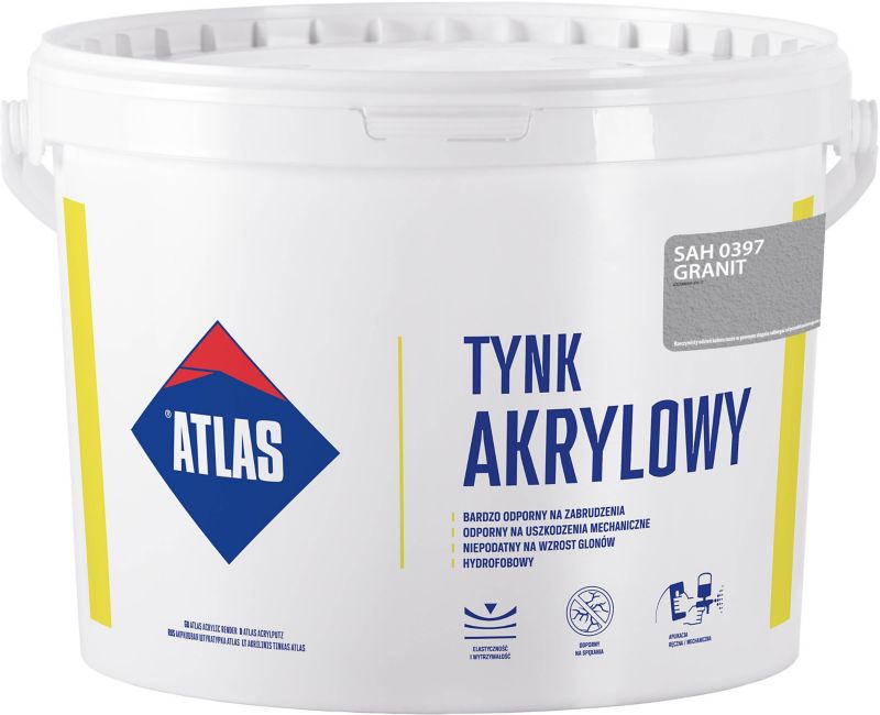Akryl puds Atlas SAH 0397 granit 25 kg