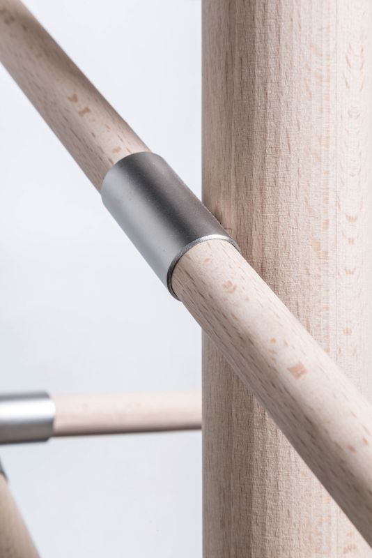 Kornik 20 mm sidebeslag til gelænder, rustfrit stål