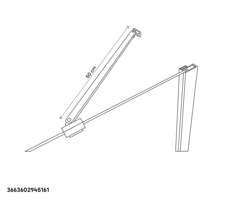 GoodHome krom brusekabinegreb