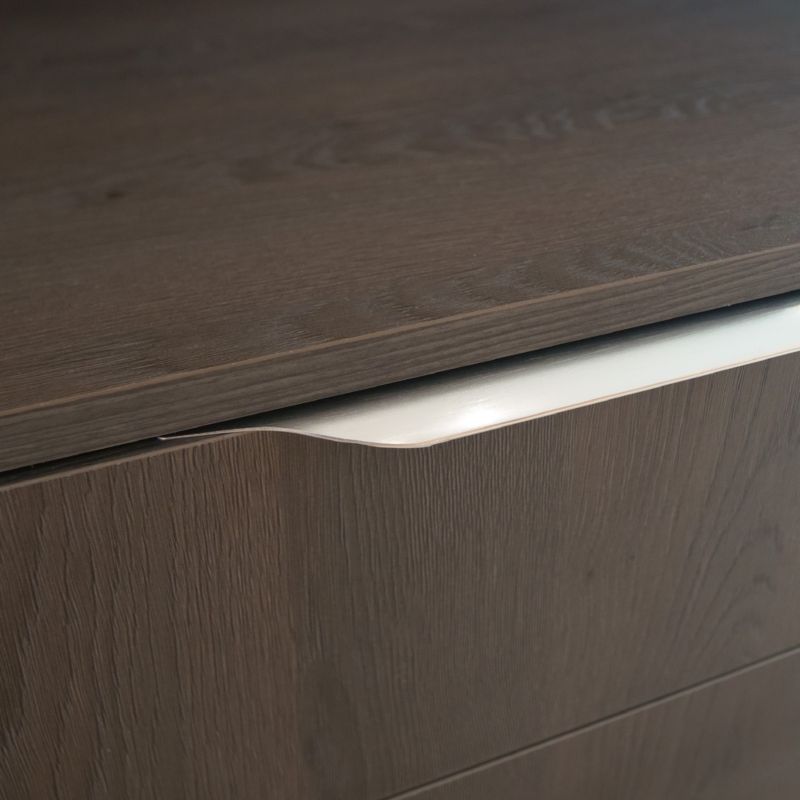 Grebsæt til underskab GoodHome Imandra 100 cm grå/aluminium, 2 stk.