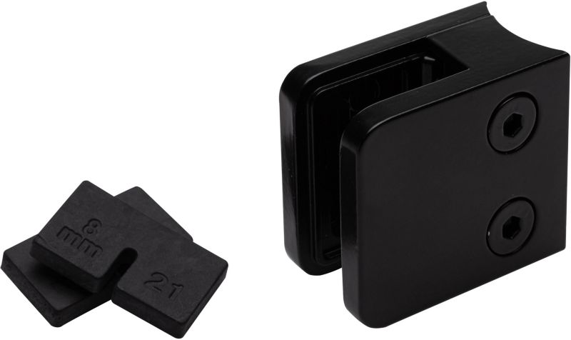 Rundet sort glasbeslag Kornik