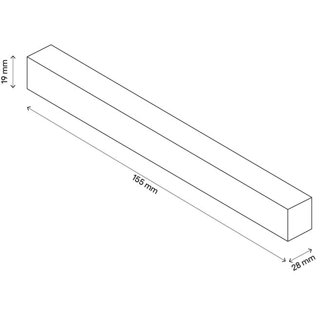 GoodHome Atomia trægreb 15,5 cm eg 2 stk.