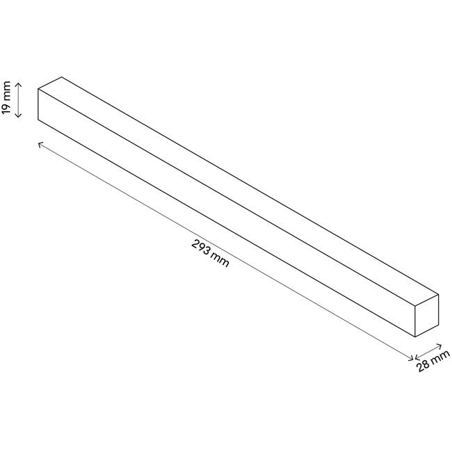 GoodHome Atomia trægreb 29,3 cm eg 2 stk.