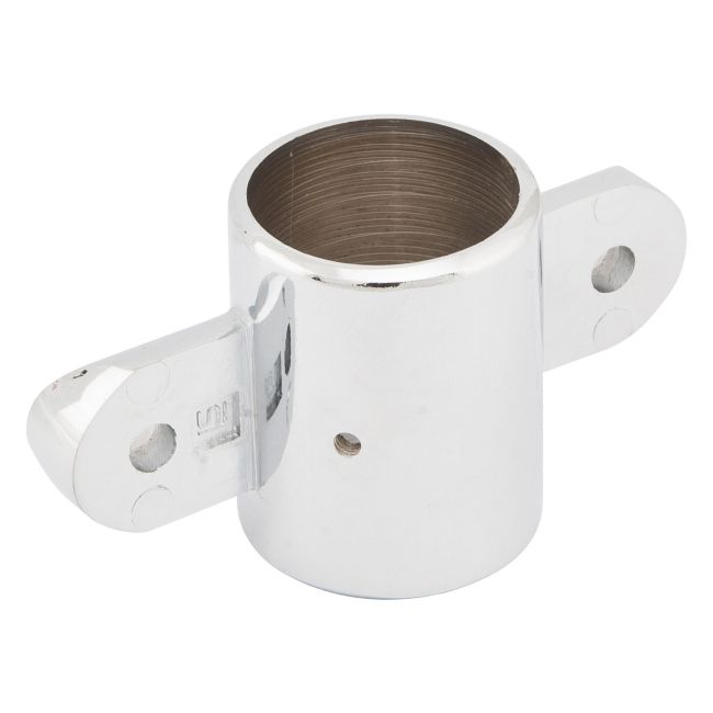 Dobbeltsidet holder med lås til rør Ø 32 mm Ibis 2 krom