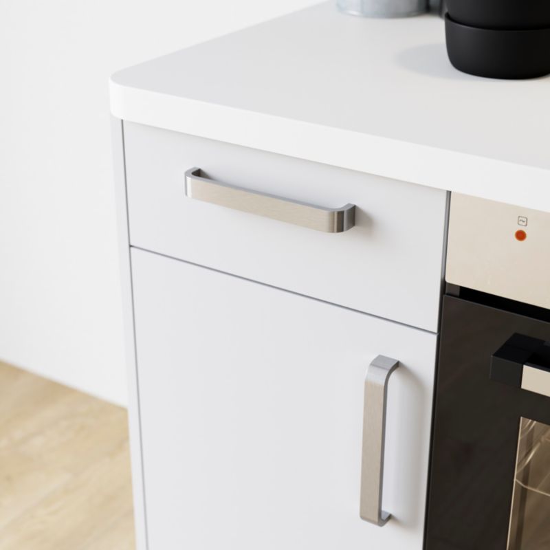 GoodHome Epazote møbelgreb 200 mm i børstet nikkel, 2 stk.