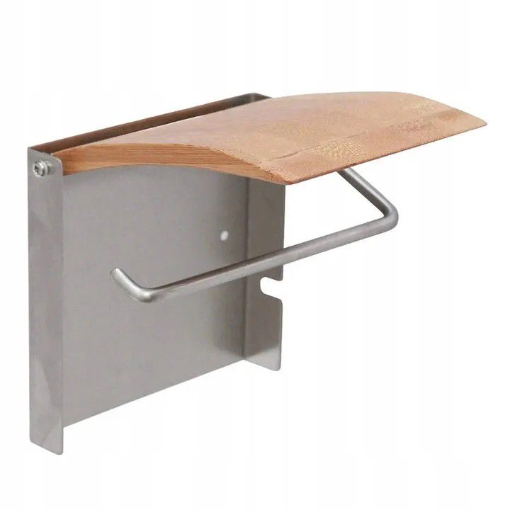 Toiletpapirholder med Hylde 18x7x8 cm Beige | 390227