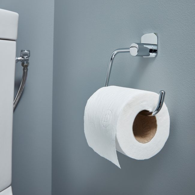 GoodHome Koros papirholder i sølv