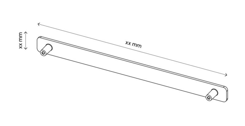GoodHome Atomia flad greb 29,3 cm mat-sort 2 stk.