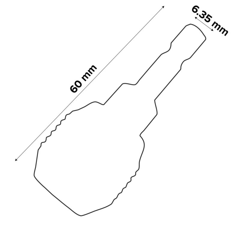 Universal fit 60 mm hurtigspændende borepatron