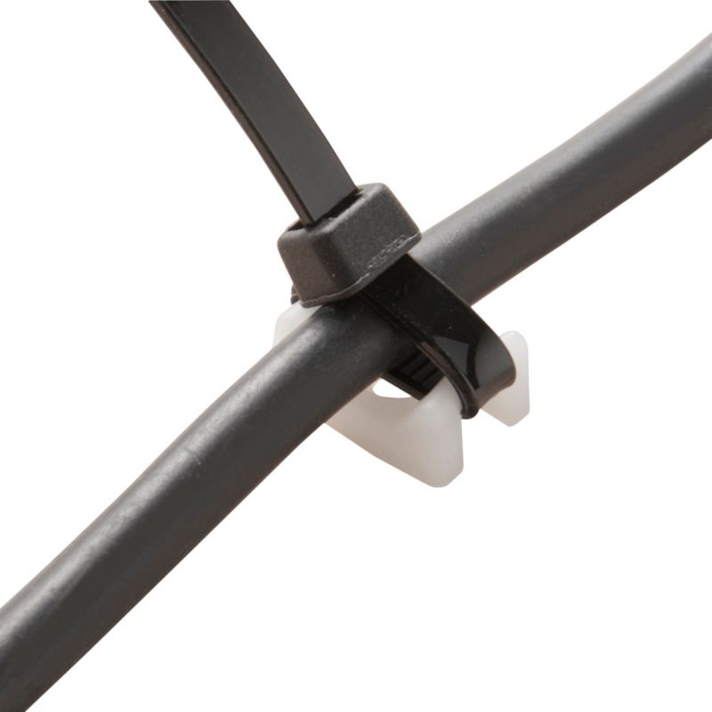 Diall kabelholdere type STM 4,8 mm hvide 25 stk