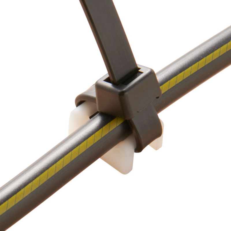 Diall kabelholdere type STM 9 mm hvide, 25 stk