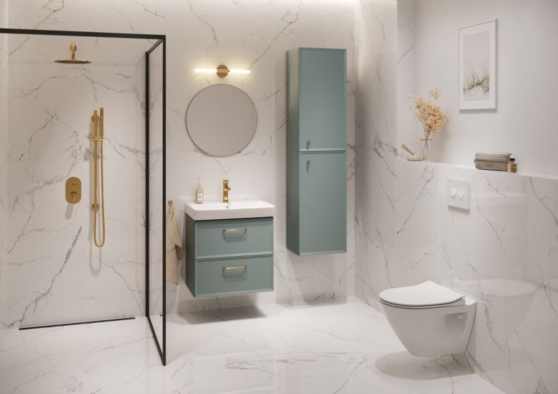 Møbelvask i keramik Cersanit Mille Slim 60 cm