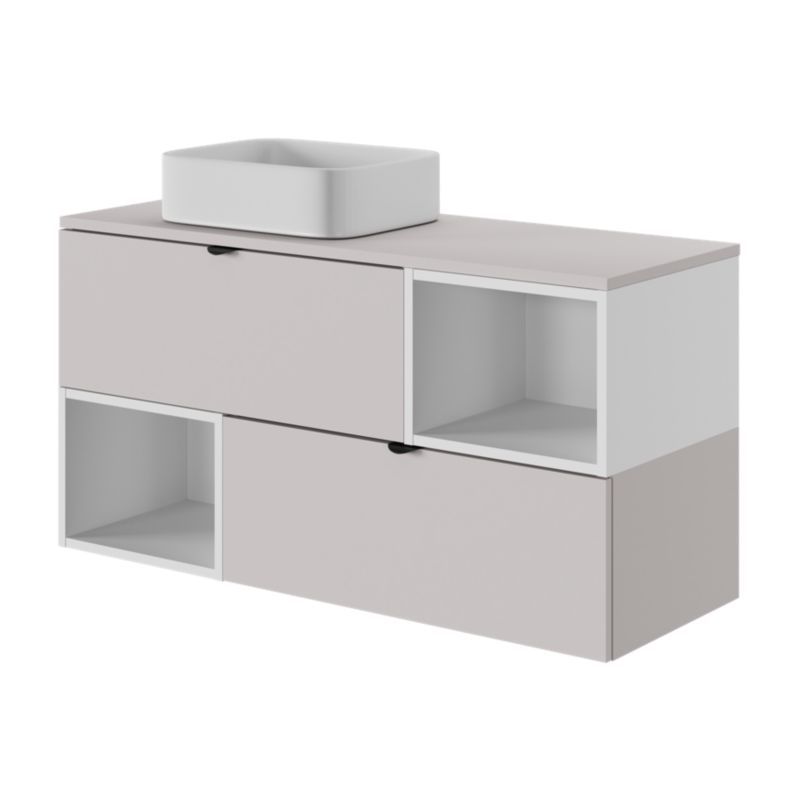 GoodHome Levanna keramisk møbelvask 80 cm hvid