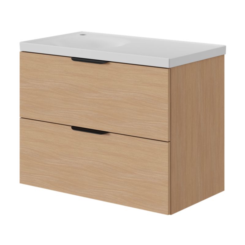 GoodHome Kentia møbelvask 80 cm hvid