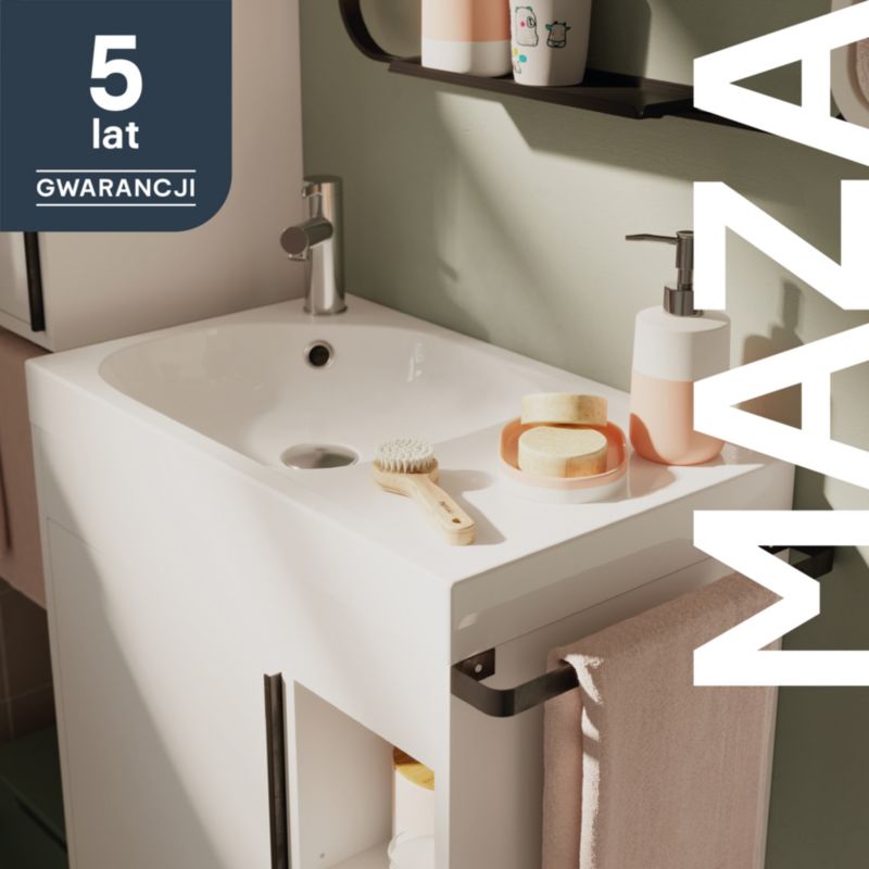 GoodHome Maza møbelvask 60 cm hvid