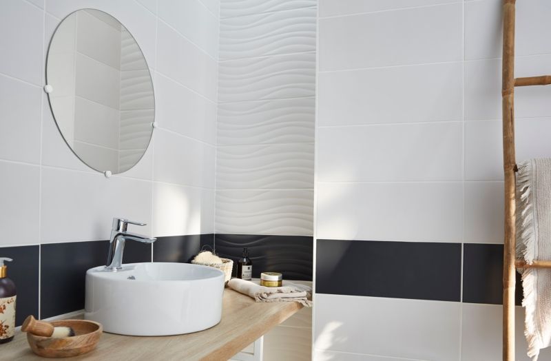 Godt valg til moderne badeværelser: GoodHome Vorma keramisk bordmonteret vask, rund, 38 cm, hvid