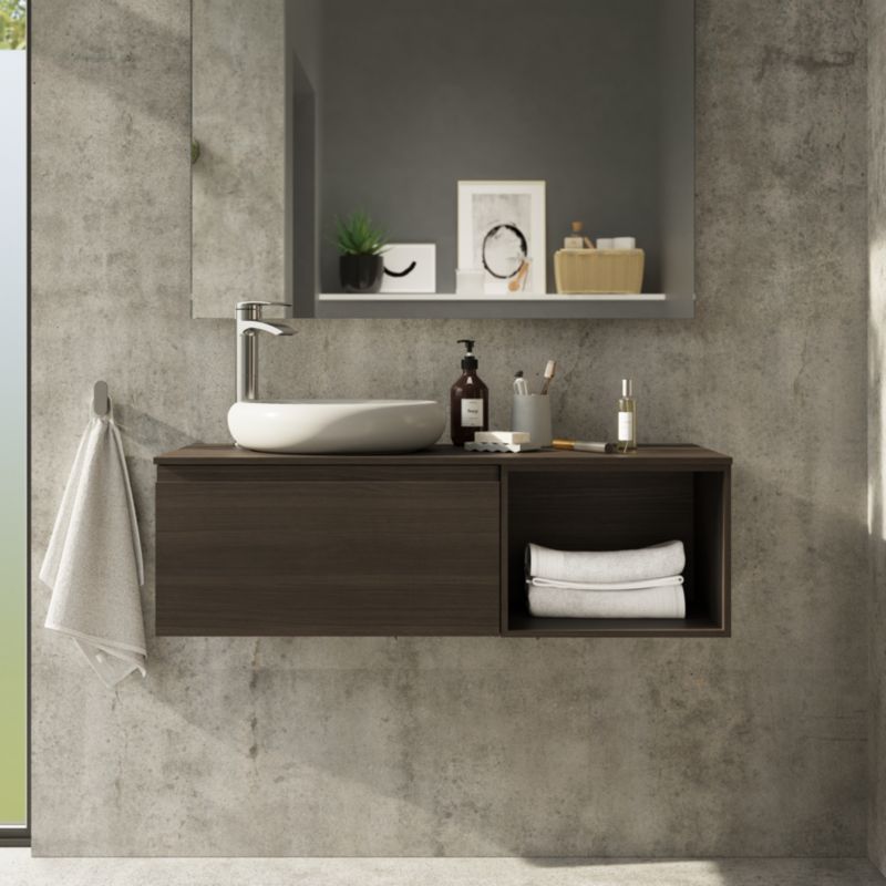 GoodHome Kentia bordmonteret vask 30 x 48 cm hvid