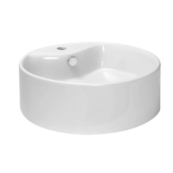 Kerra KR-138 bordmonteret vask i hvid, 1 stk.