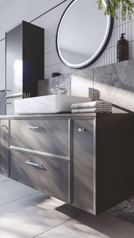 Roca Domus bordmonteret vask 60 x 37 cm hvid