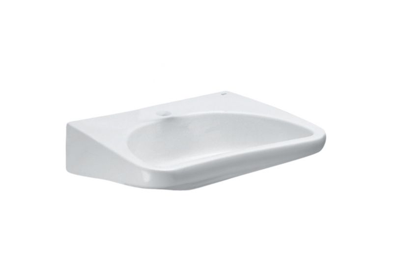 Væghængt keramisk håndvask Roca Akcess NPS 66 x 55 cm med hul til armatur