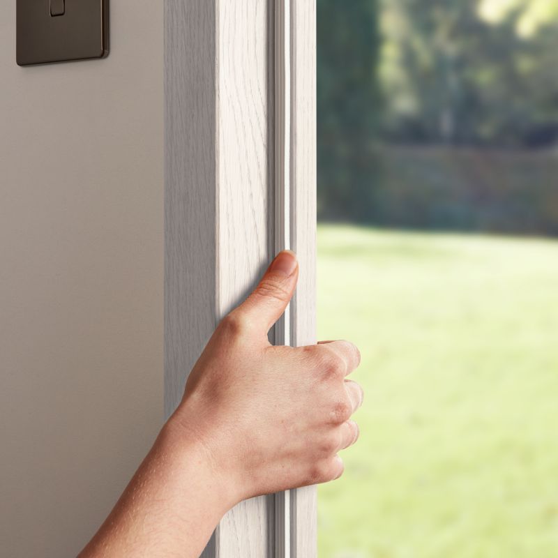 Diall tætningsliste profil K 24 m 9 mm hvid