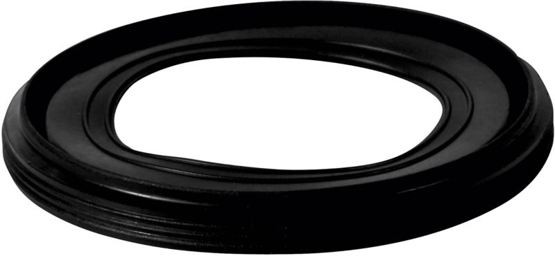 Tycner sort 120 mm bøjletilslutningspakning