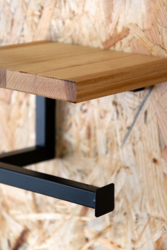 Your Loft Design papirholder sort & træ 15x15x10 Orbec 1 stk.