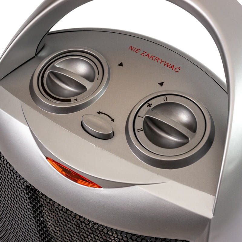 Varmeblæser Keramisk med Oscillation 1500W Grå